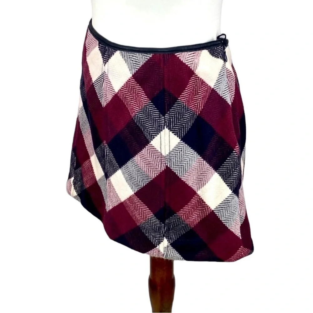Free People Plaid Short Skirt